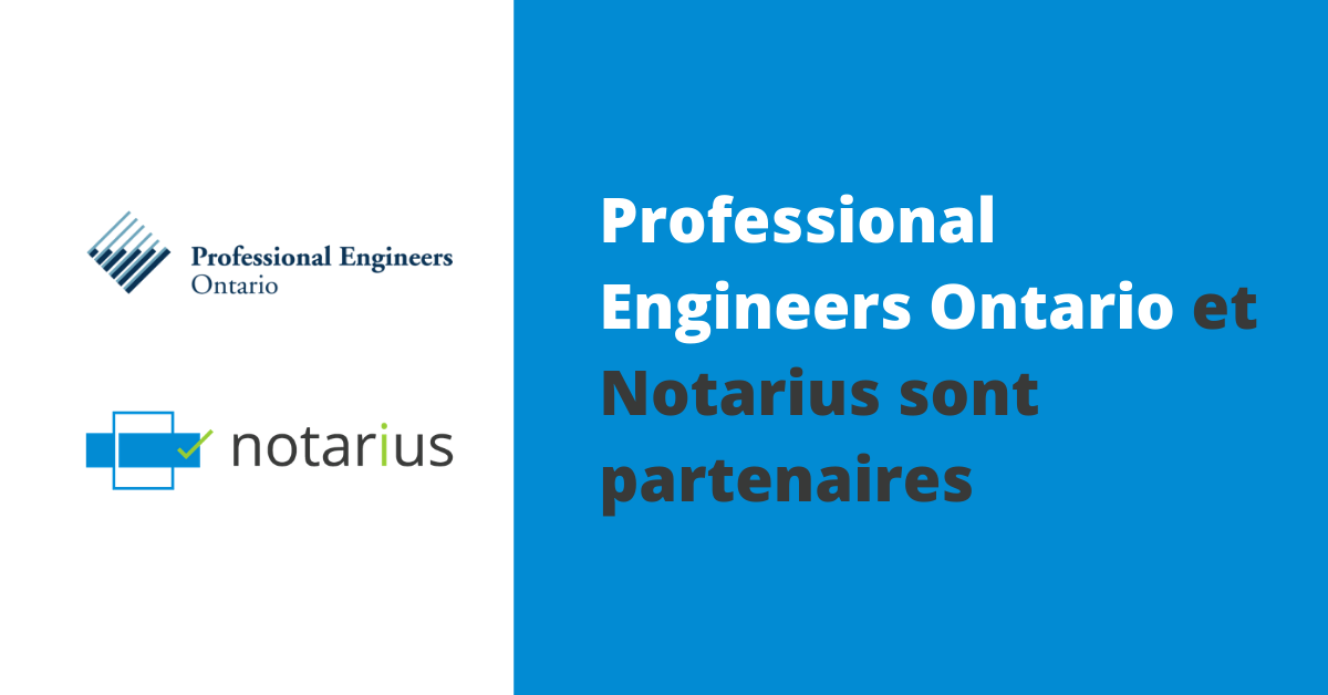 PEO Adopts Notarius’ Digital Signature for its Members